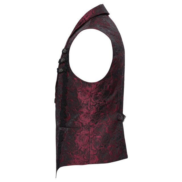 Dark romantic Punk Rave waistcoat Glory Anthem in red or black red-