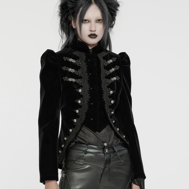 PUNK RAVE Samtjacke Bloodlust L