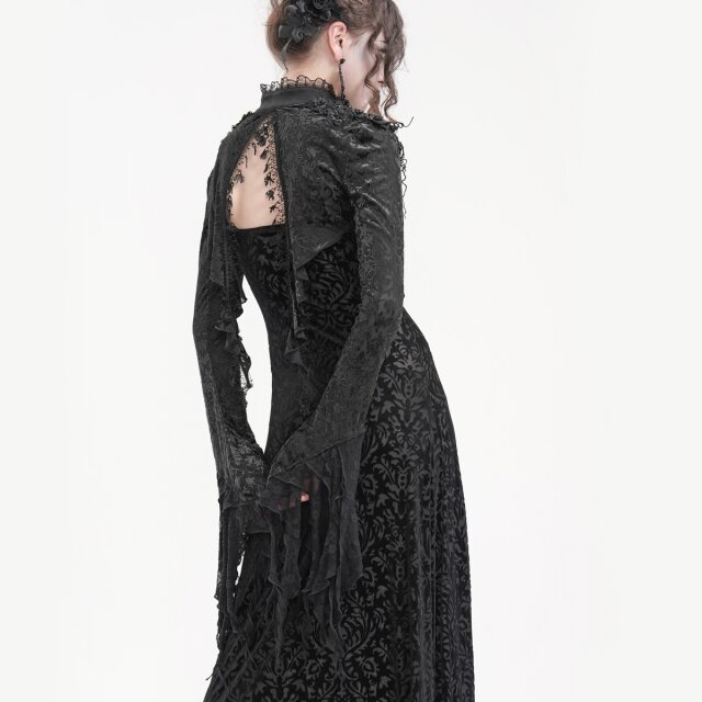 Dunkelromantisches Bolero Spark of Destiny mit 3D-Blüten 3XL-4XL