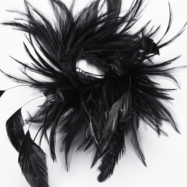 PUNK RAVE feather hair clip / brooch Fluffy Feather