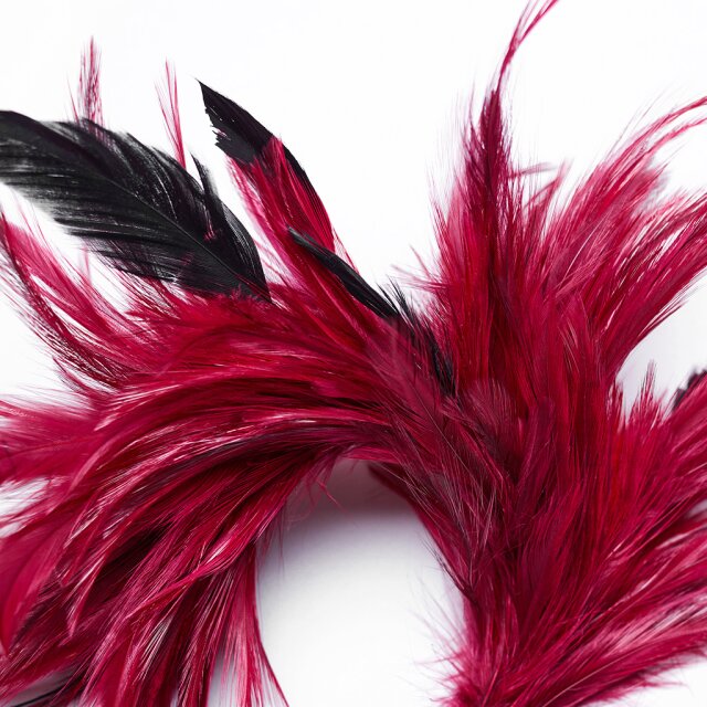 PUNK RAVE feather hair clip / brooch Fluffy Feather