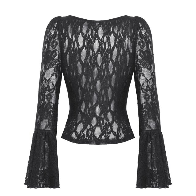 Dark Vices semi-transparent lace blouse