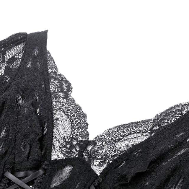 Dark Vices semi-transparent lace blouse