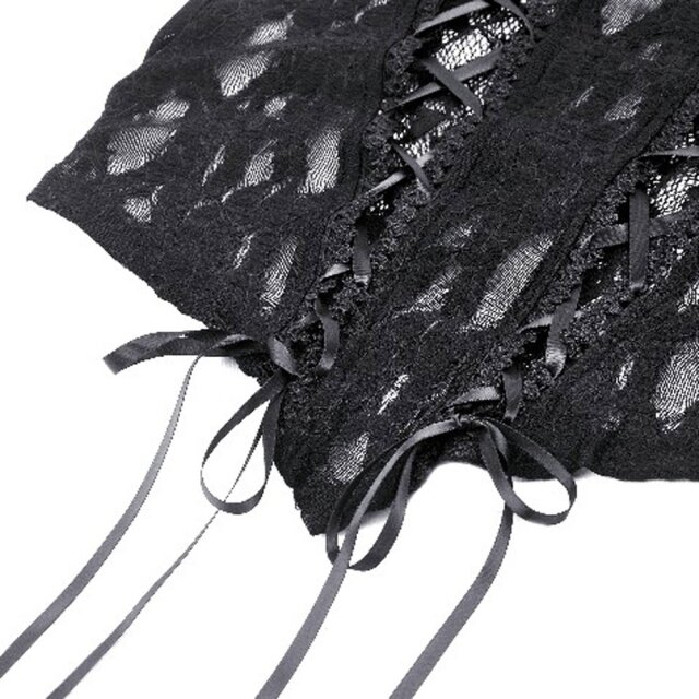 Dark Vices semi-transparent lace blouse