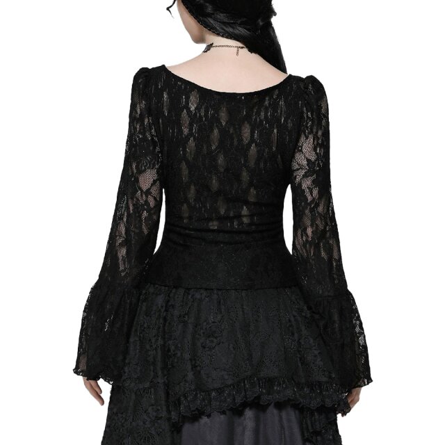 Dark Vices semi-transparent lace blouse