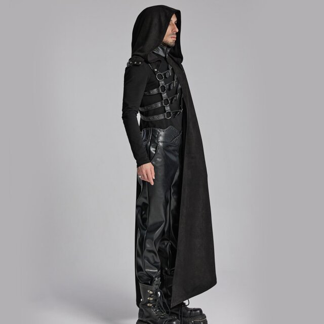 One-sided Punk Rave Cape Part of Hell with Hood