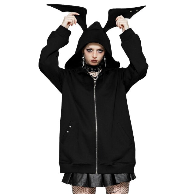 Gothic zip hoodie Little Bat Fever