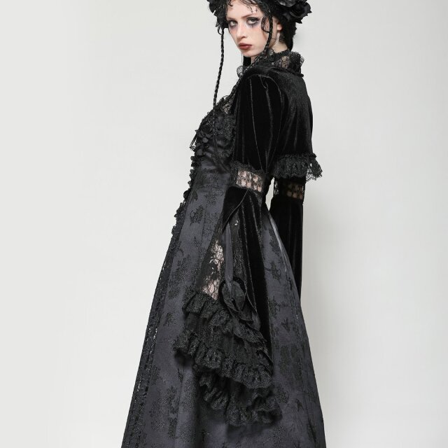 Long sleeve gothic velvet bolero Dramatic Sins