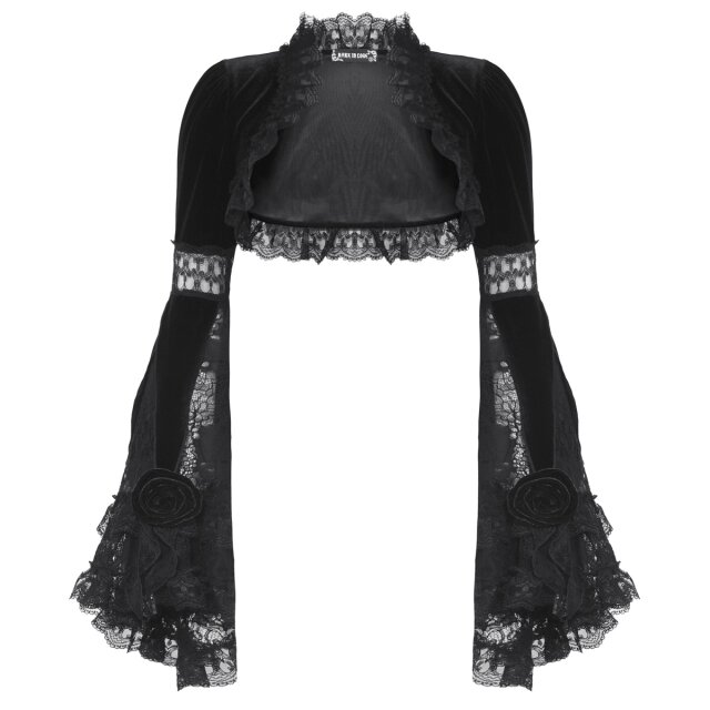 Long sleeve gothic velvet bolero Dramatic Sins
