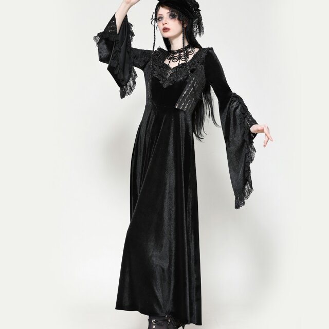 Victorian Goth Maxi Kleid Tender Belle XXL