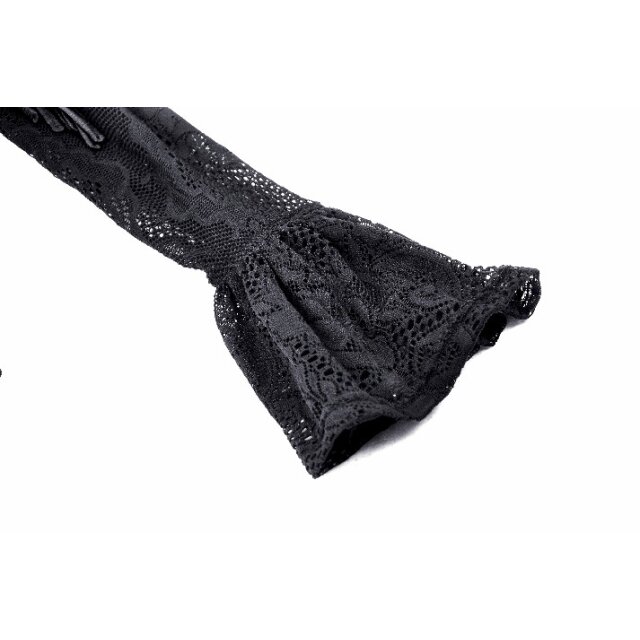 Dunkelromantisches Gothic Langarm-Shirt Wildrose Dreams S