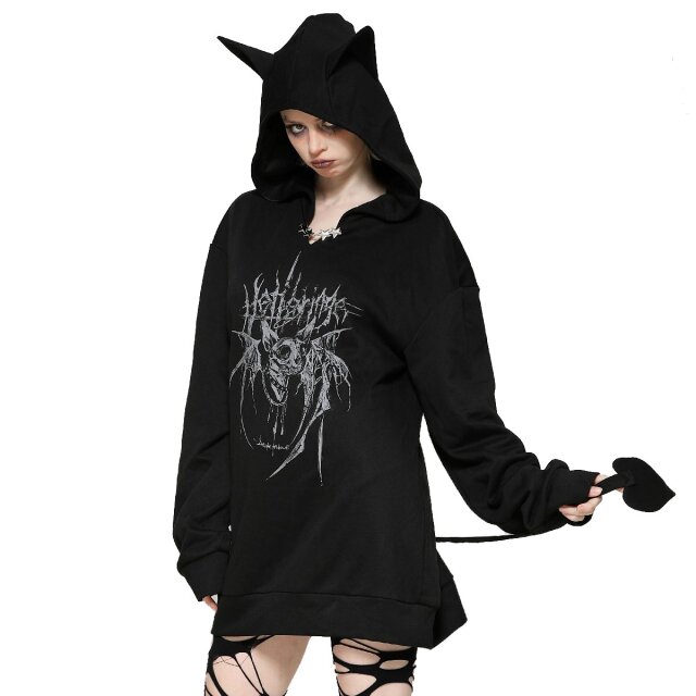 Gothic Hoodie Sickly Sweet Sweater L/XL