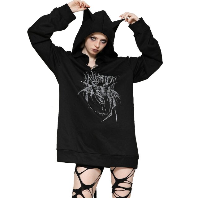 Gothic Hoodie Sickly Sweet Sweater L/XL