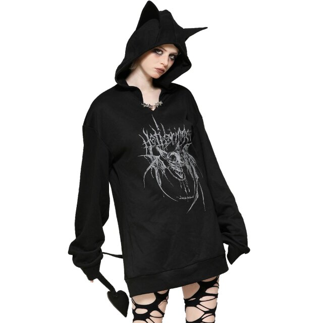 Gothic Hoodie Sickly Sweet Sweater L/XL