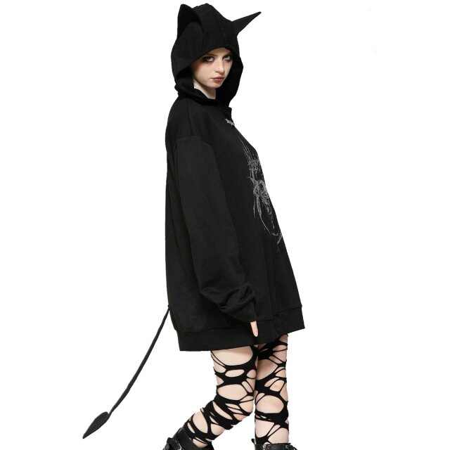 Gothic Hoodie Sickly Sweet Sweater L/XL