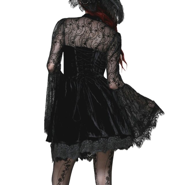 Gothic mini dress Moonlight Romance in velvet
