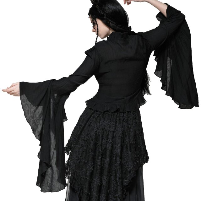 Victorian Goth Bluse Crucifix M