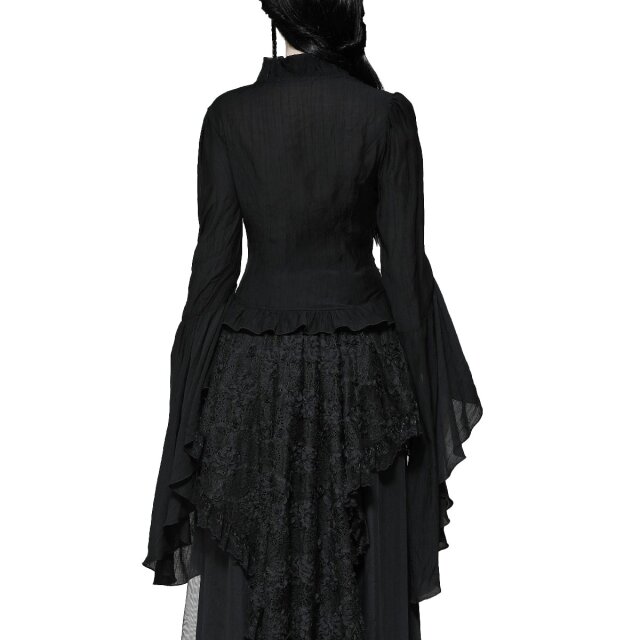 Victorian Goth Bluse Crucifix M