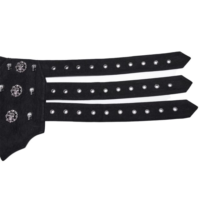 PUNK RAVE Gürtel Desease mit Skull-Nieten S/M