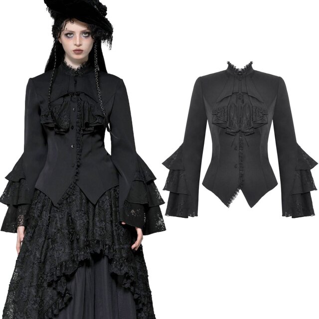 Dunkelromantische Dark In Love Gothic Bluse (IW121) im...