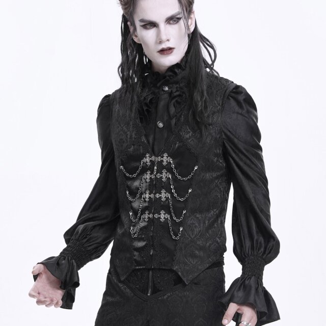 Elegant Devil Fashion Victorian Goth waistcoat Graveyard Dreams