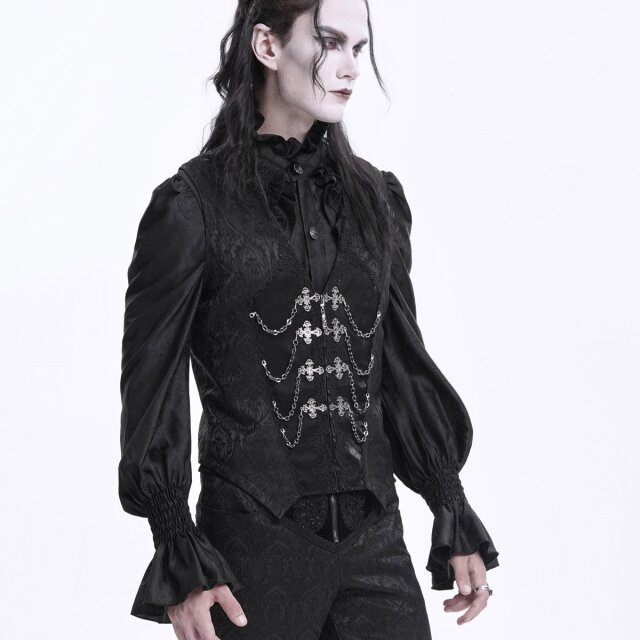 Elegante Devil Fashion Victorian Goth Weste Graveyard Dreams XS