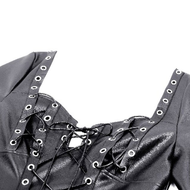 Postapokalypse Kleid Night Rhythm aus PU-Leder XL