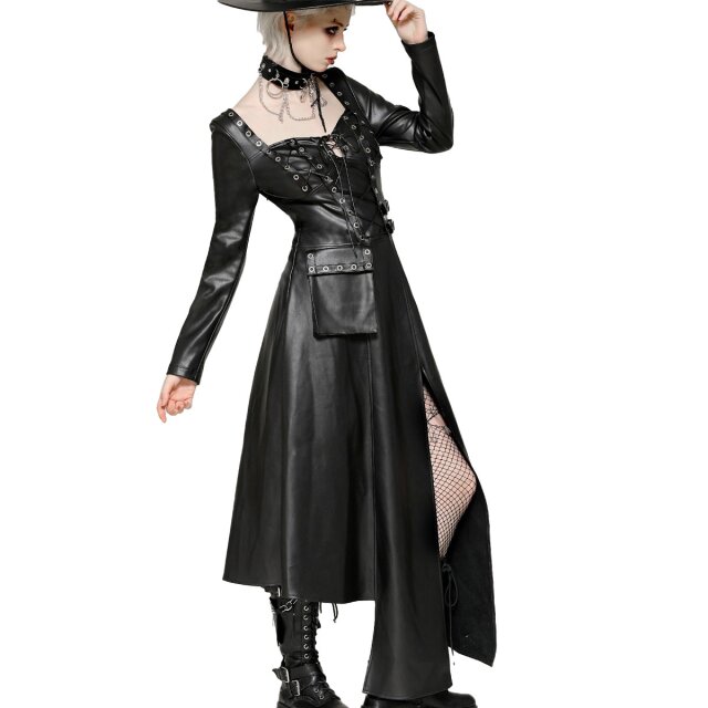 Postapokalypse Kleid Night Rhythm aus PU-Leder XL
