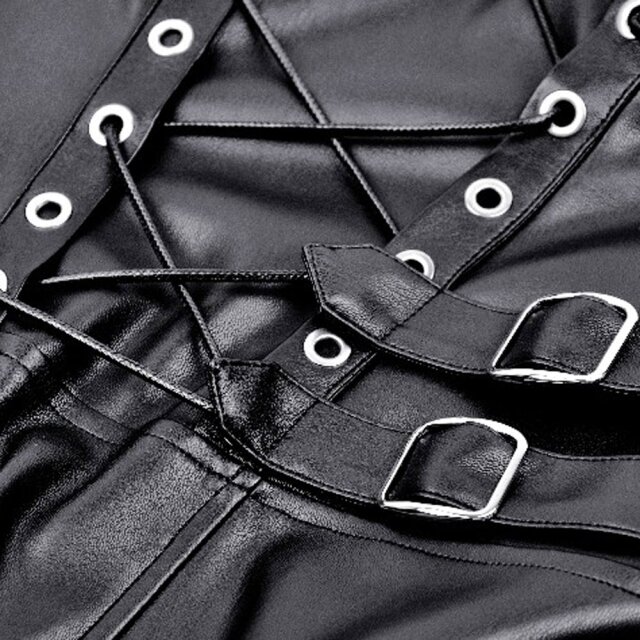 Postapokalypse Kleid Night Rhythm aus PU-Leder XL