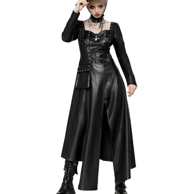 Postapokalypse Kleid Night Rhythm aus PU-Leder XL