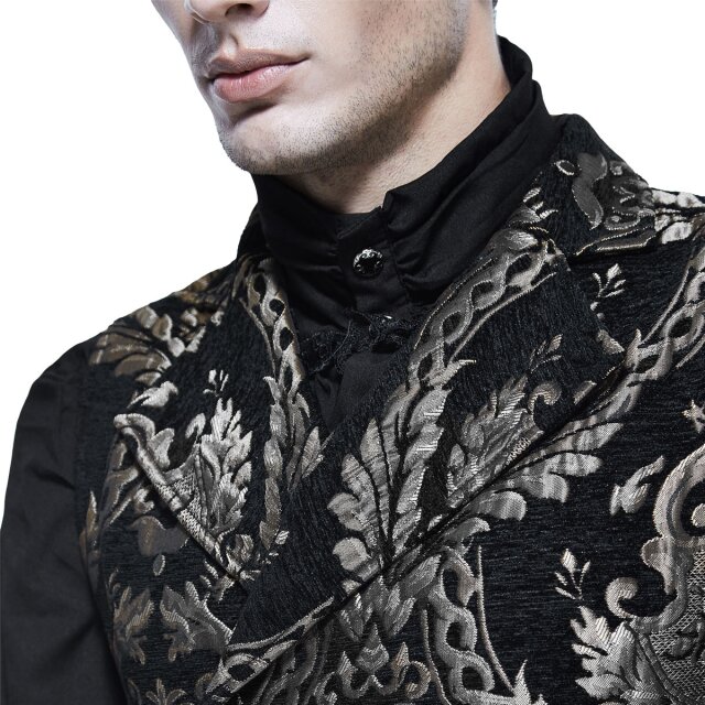 Black and silver brocade waistcoat Dancing in Baskerville