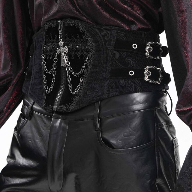 Gothic Samt-Kummerbund Bury The Darkness S/M