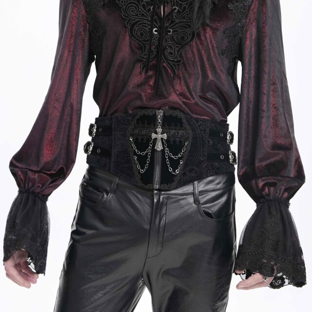 Gothic Samt-Kummerbund Bury The Darkness S/M