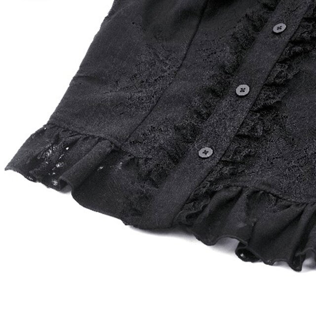 Victorian Goth Bluse Roses & Thorns XS