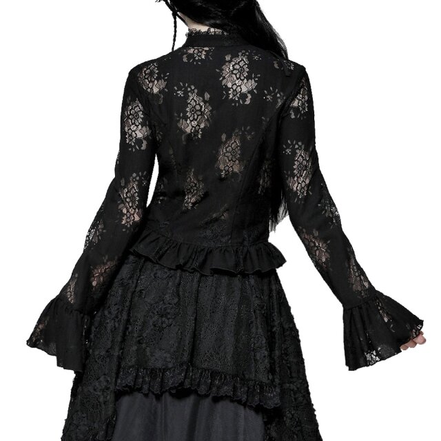 Victorian Goth Bluse Roses & Thorns XS