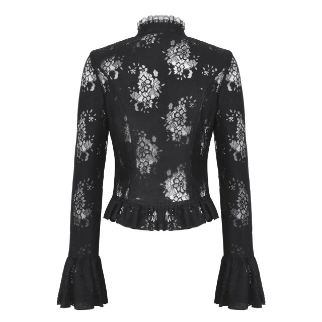 Victorian Goth Bluse Roses & Thorns XS