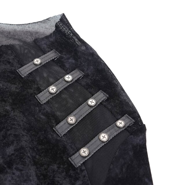 Longsleeve Caught In Hellfire with mesh and straps
