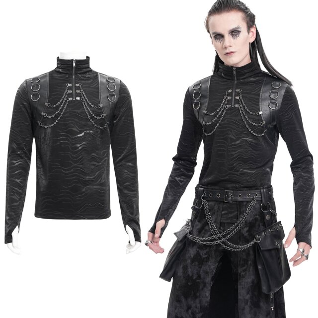 Devil Fashion longsleeve (TT284) with silver-coloured...