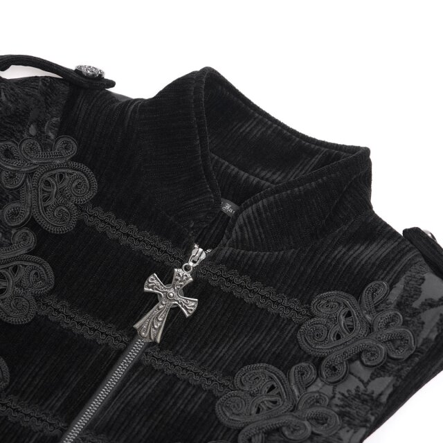 Gothic brocade waistcoat Undying Elegance with velvet insert