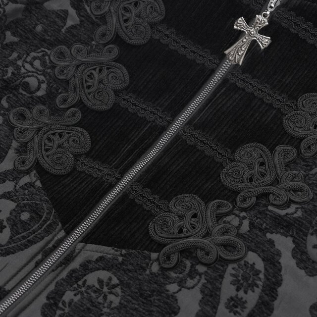 Gothic brocade waistcoat Undying Elegance with velvet insert