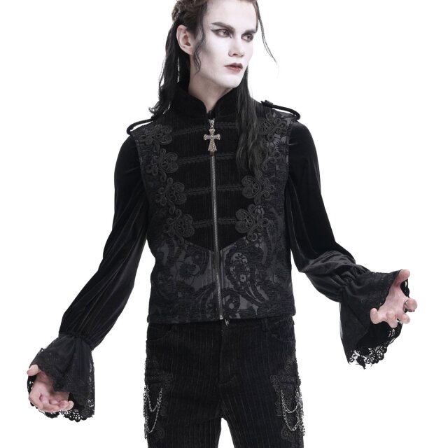 Gothic brocade waistcoat Undying Elegance with velvet insert