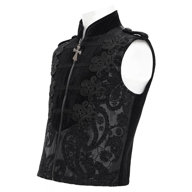 Gothic brocade waistcoat Undying Elegance with velvet insert