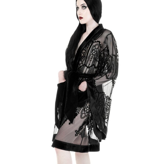 Restyle Cathedralis kimono sheer gown