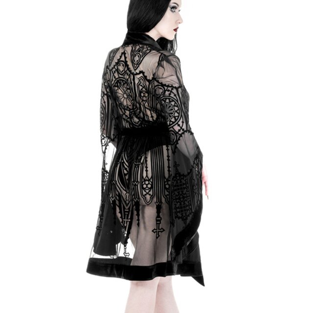 Restyle Cathedralis kimono sheer gown