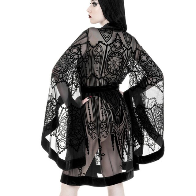 Restyle Cathedralis kimono sheer gown