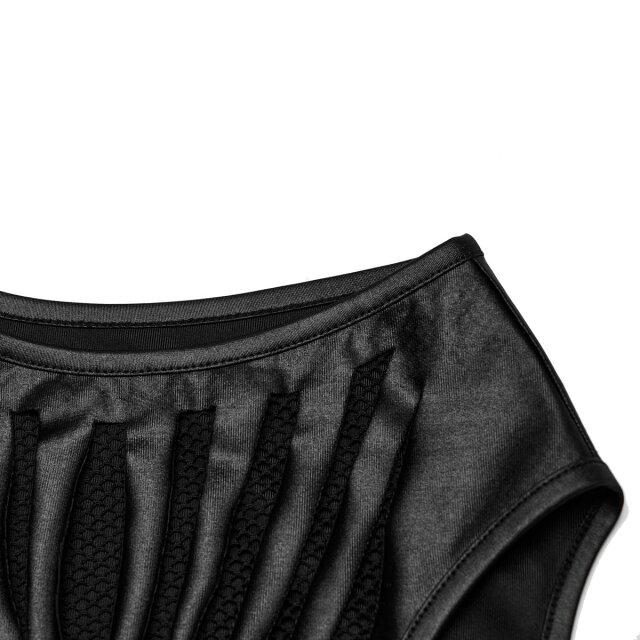 PUNK RAVE Wetlook-Tanktop Flaring Pain XS-S