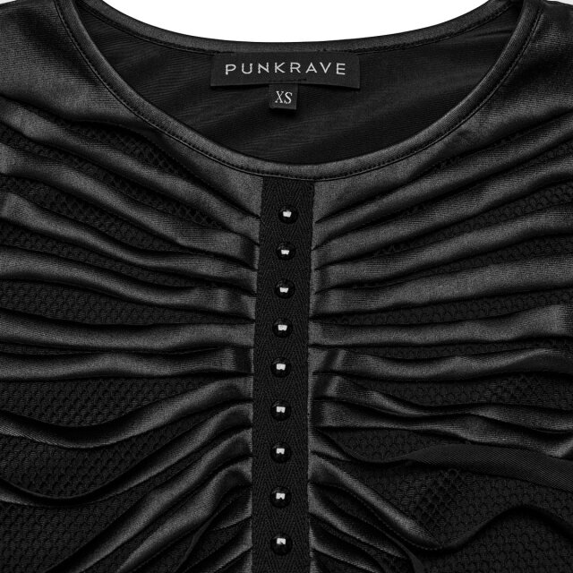PUNK RAVE Wetlook-Tanktop Flaring Pain XS-S