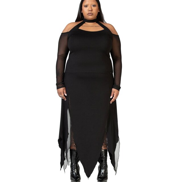 KILLSTAR The Grimmer The Better Midi Skirt