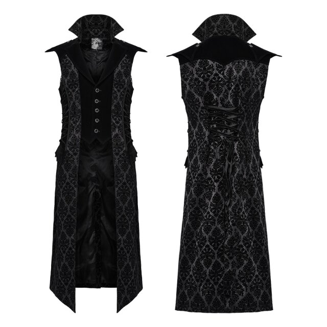 Punk Rave calf-length vampire waistcoat Bloodshadows
