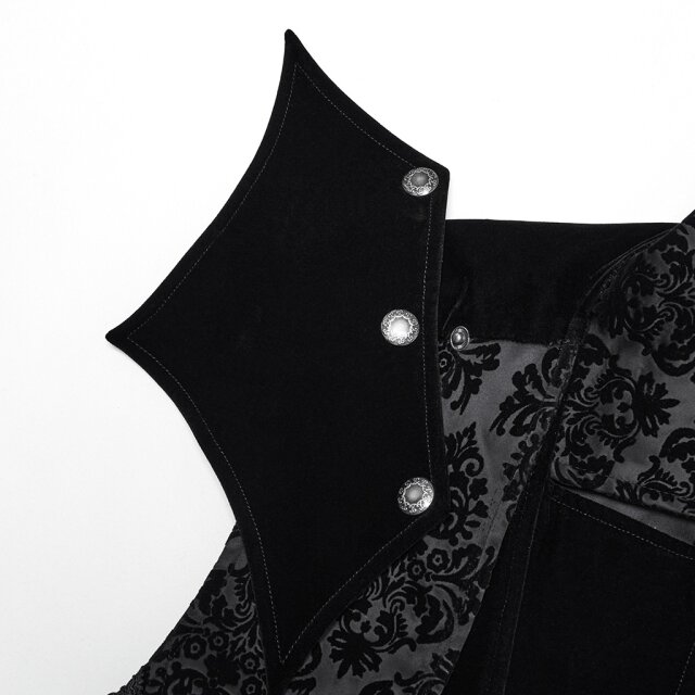 Punk Rave calf-length vampire waistcoat Bloodshadows